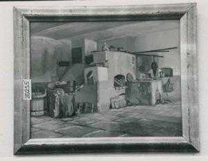 Backstube im Chiemgau, 1915, Tempera, 35x44cm, Städt. Galerie im Lenbachhaus, München