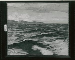 Gardasee im Sturm, 1927, Öl auf Leinwand, 52x59cm, Städt. Galerie im Lenbachhaus, München