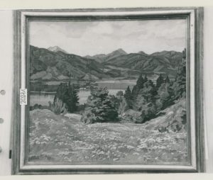 Tegernsee, um 1931, Öl auf Leinwand, 54x63cm, Städt. Galerie im Lenbachhaus, München