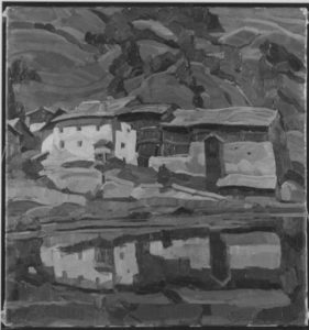 Bürgermeisterhaus in Cadis, 1932, Leinwand, 50x47cm, Bay. Staatsgemäldesammlungen, München