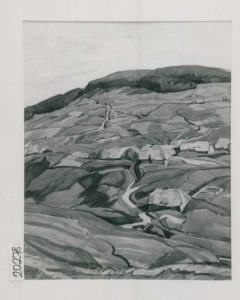 Schwarzwaldlandschaft, 1933, Aquarell, 50x35cm, Städt. Galerie im Lenbachhaus, München