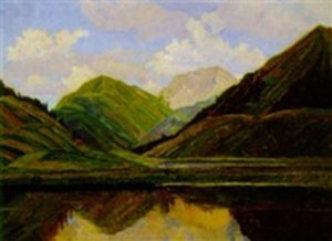 Aus Berwang (Allgäu), undatiert, Öl auf Leinwand, 74x99cm, Dorotheum