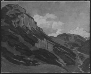 Hochtal bei St. Christoph, undatiert, Leinwand, 36x45cm, Bay. Staatsgemäldesammlungen, München