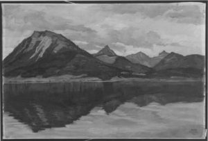 Wolfgangsee nach dem Regen, undatiert, Leinwand, 47x70cm, Bay. Staatsgemäldesammlungen, München